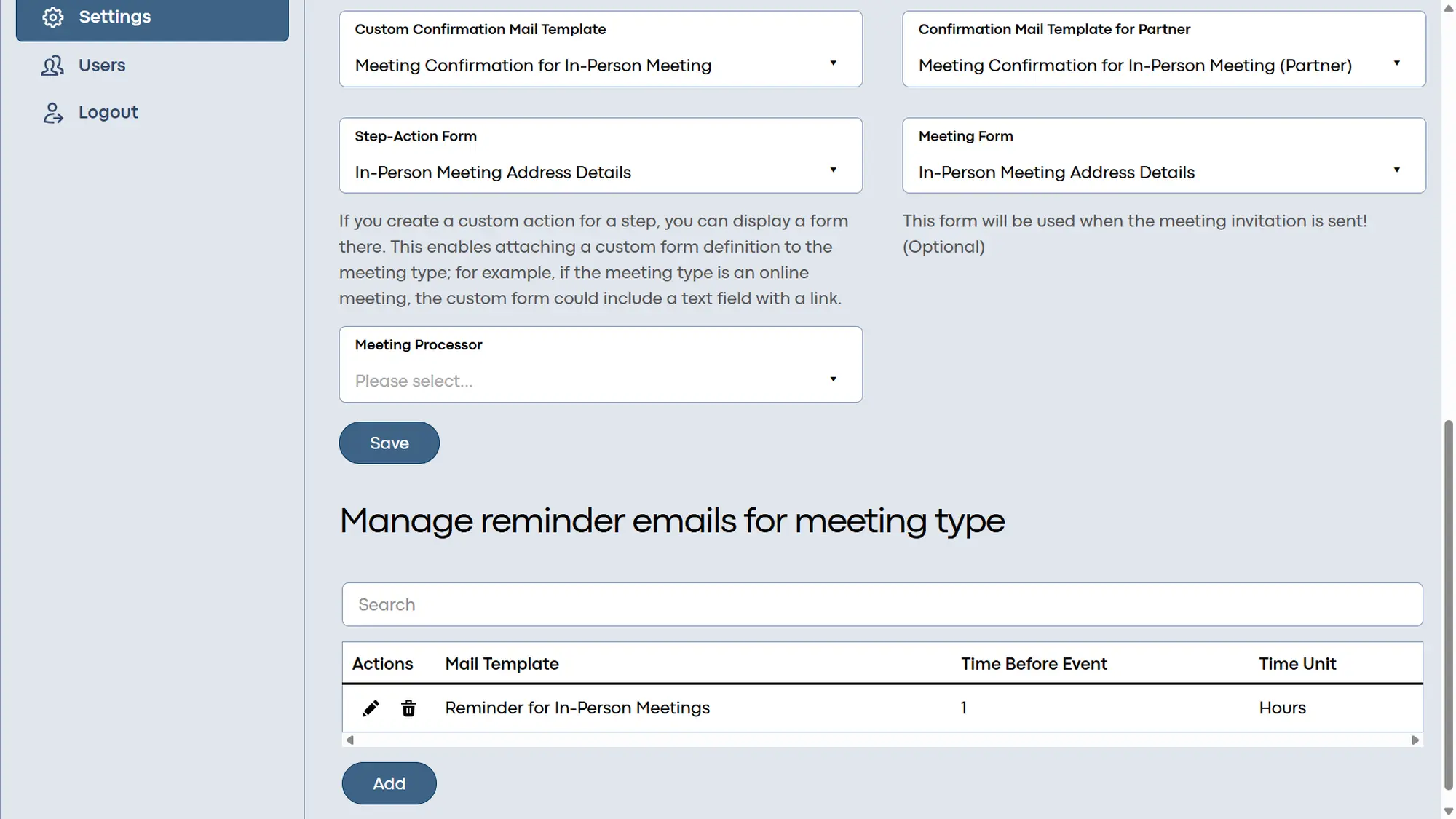 Sygeta CRM Screenshot